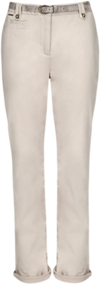 Cotton Rich Chinos with Snake Print Belt