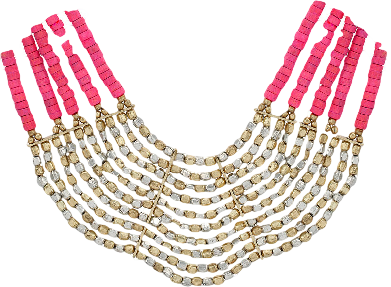 Pink Multi Row Necklace