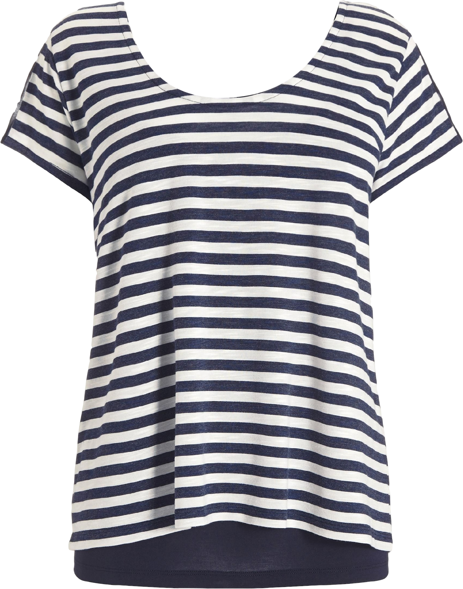 Two Part Stripe Layered Top