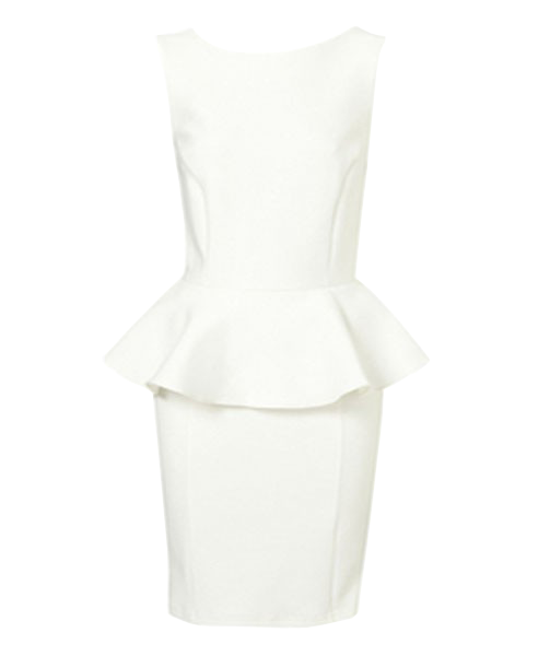 Sleeveless Bodycon Peplum Dress
