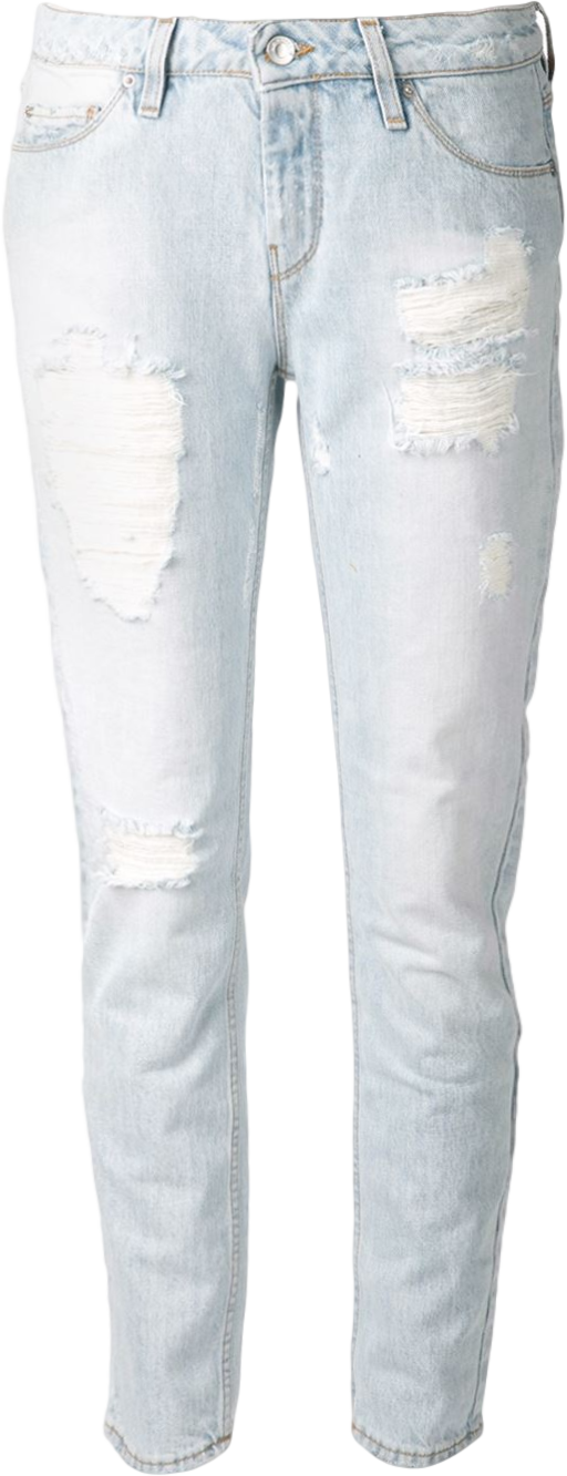 distressed jeans