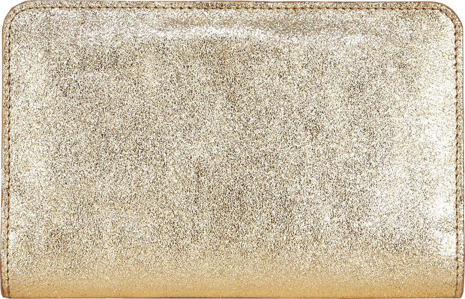 LEATHER METALLIC PORTFOLIO WALLET