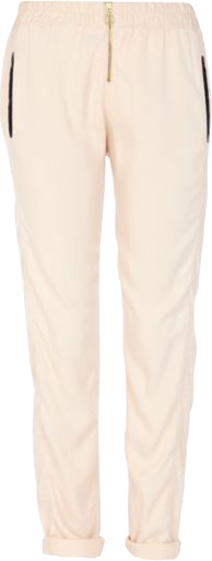 Light orange zip front smart jogger pants