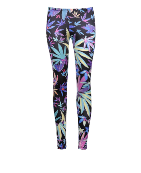 Weed Print Leggings