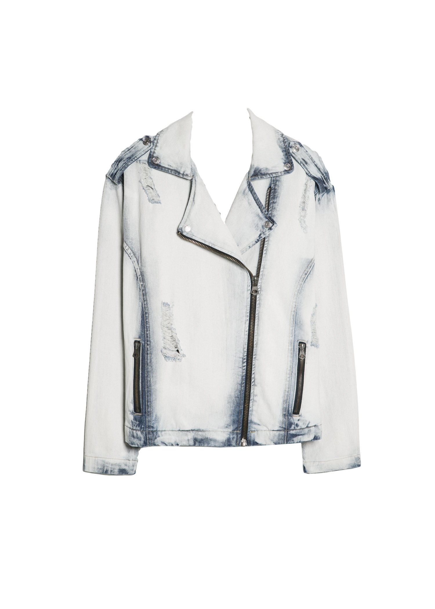 Denim biker jacket
