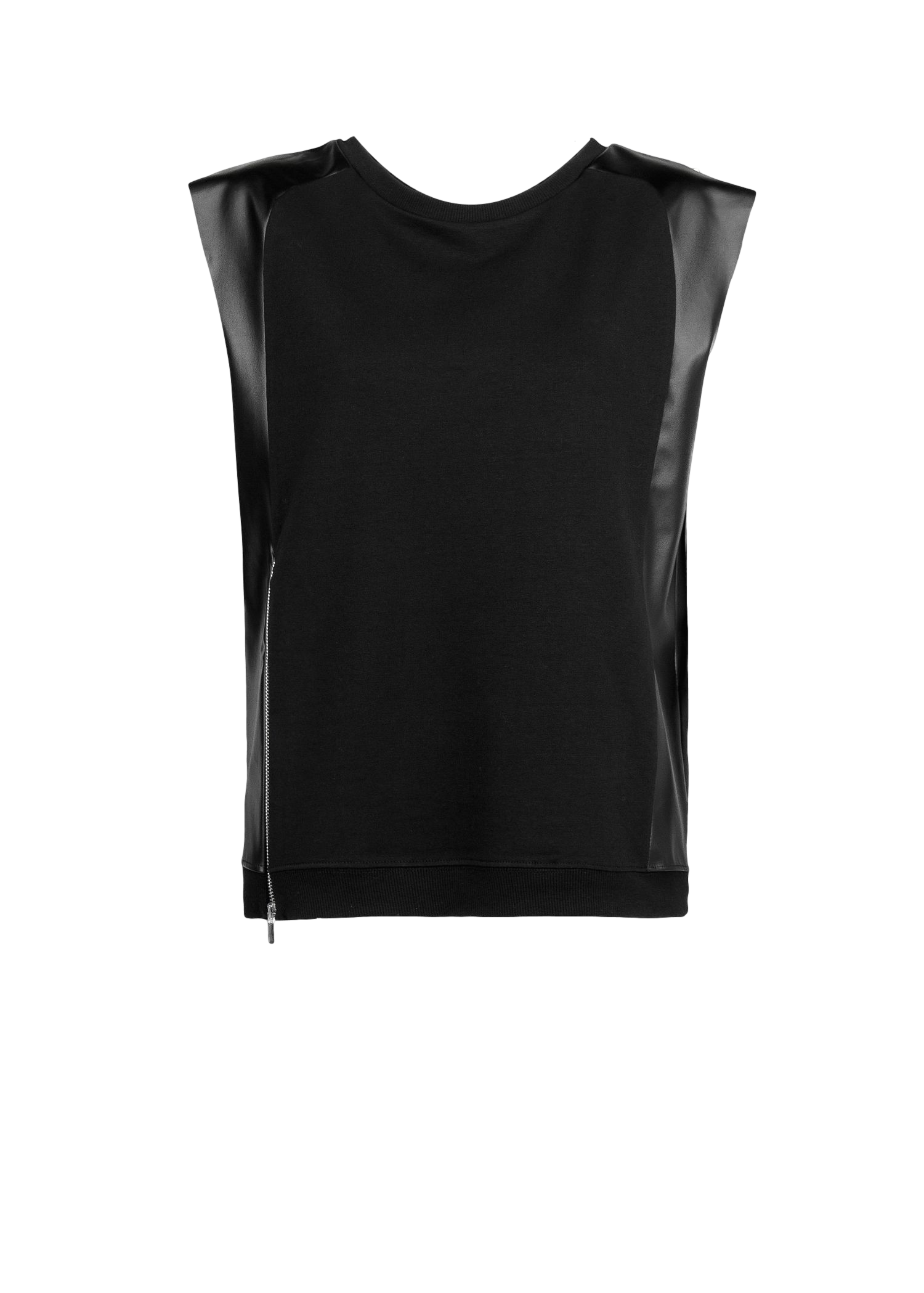 Zip combi sweatshirt