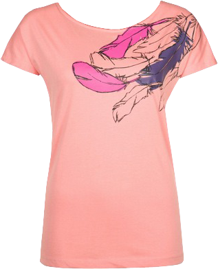 Print T-shirt - orange