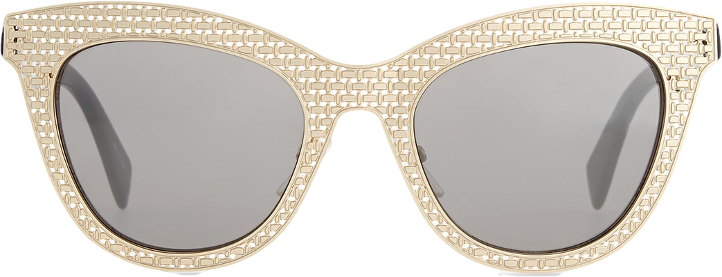 MARC by Marc Jacobs Laser-Cut Cat-Eye Sunglasses, Gold
