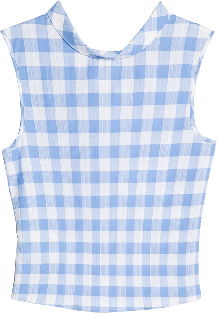Gingham check top