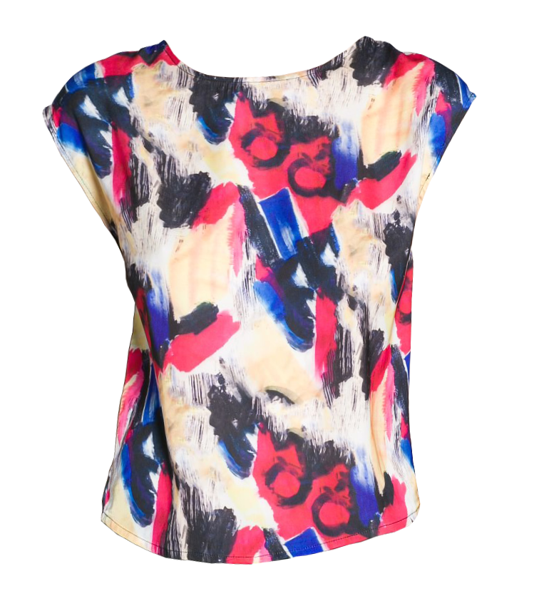 Graffiti print top