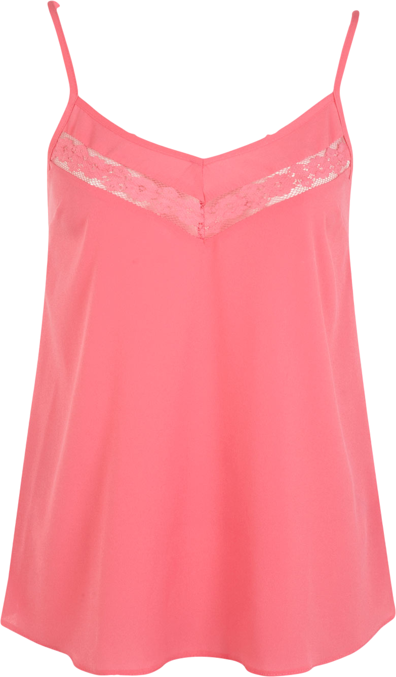 Pink Lace Insert Cami