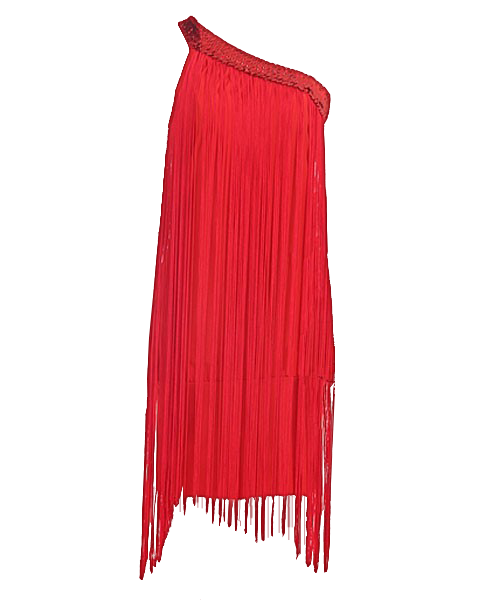 One Shoulder Fringe Bodycon Dress