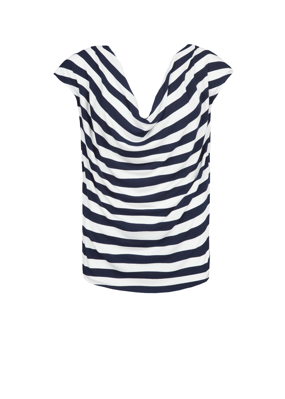 Striped draped t-shirt