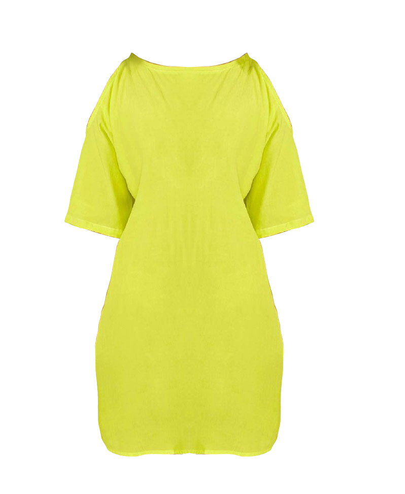 Pure Color Off-the-shoulder Straight Chiffon Dress