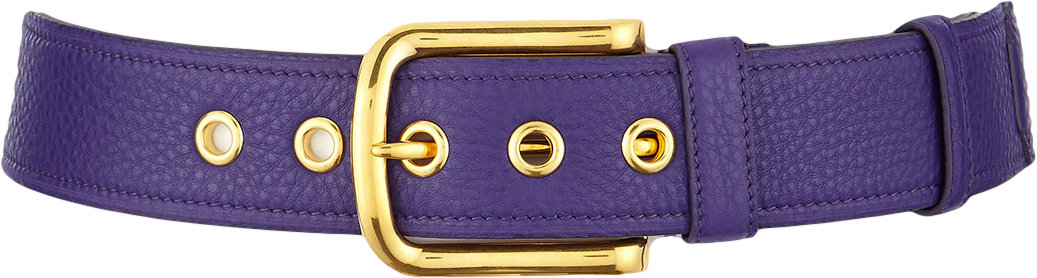 Calfskin Leather Belt, Violet (Viola)