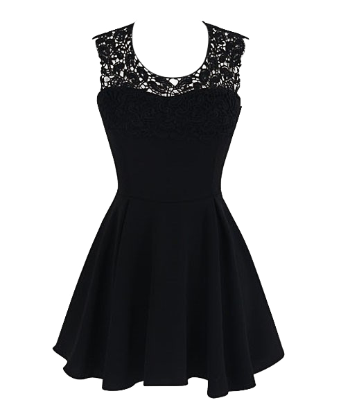 Lace Halter Splice Lace Dress