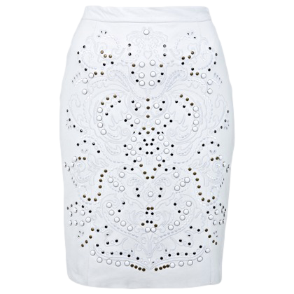 DESIGNED BY LEATHER SKIRT
