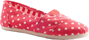 Pattern Passion Pattern Canvas Flats - Red Polka Dots