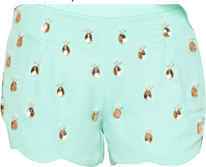 Jewels Scalloped Shorts
