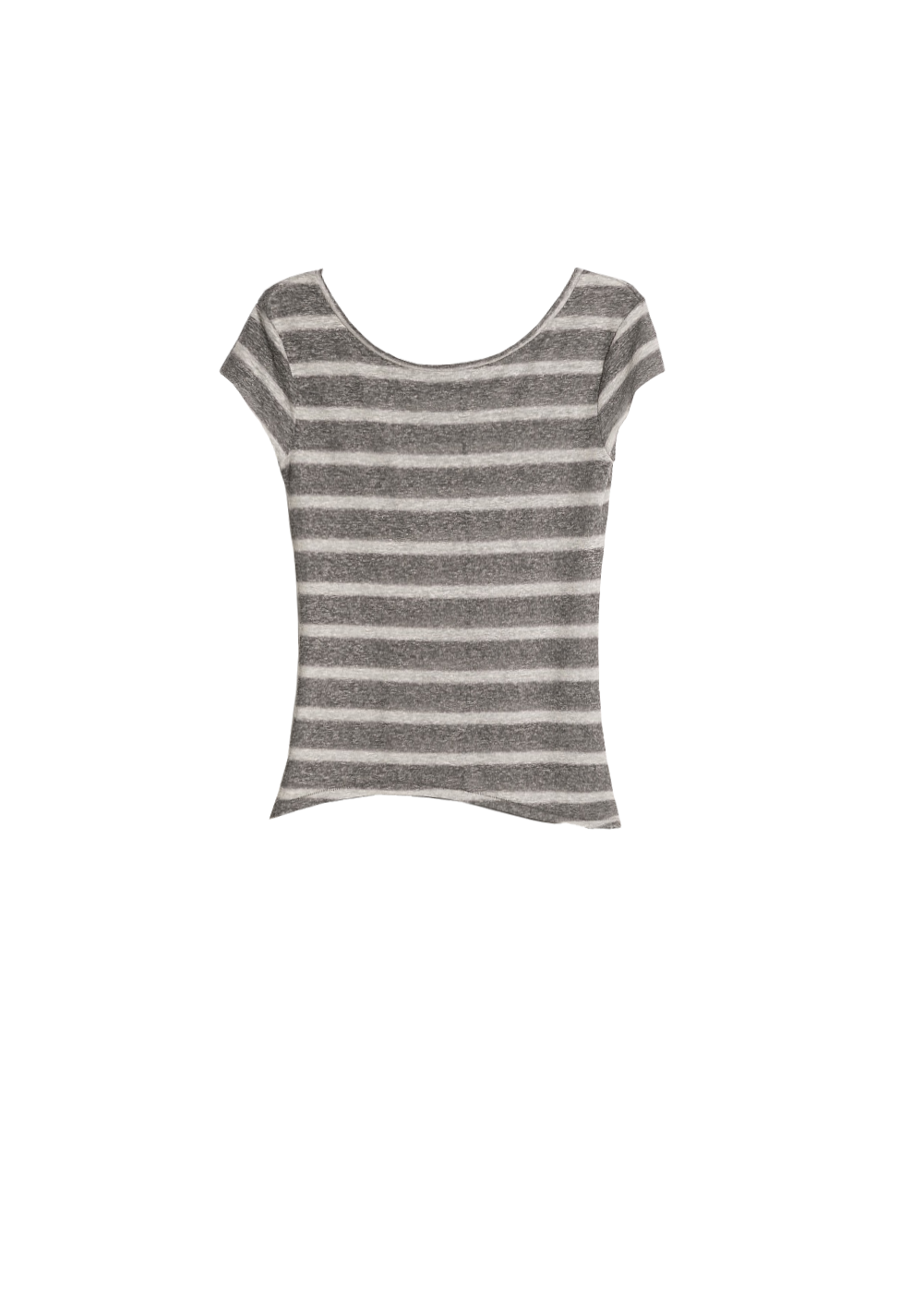 Striped linen-blend t-shirt