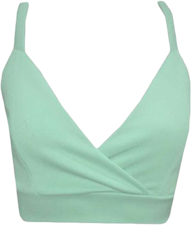 FDAvenue Strappy Wrap Over Vest Top In Mint