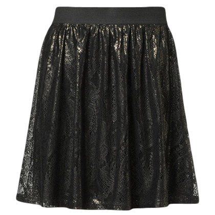 Pleated skirt - gold