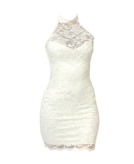 Halterneck Lace Dress