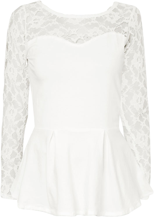 I'm A Diva Lace Peplum Top