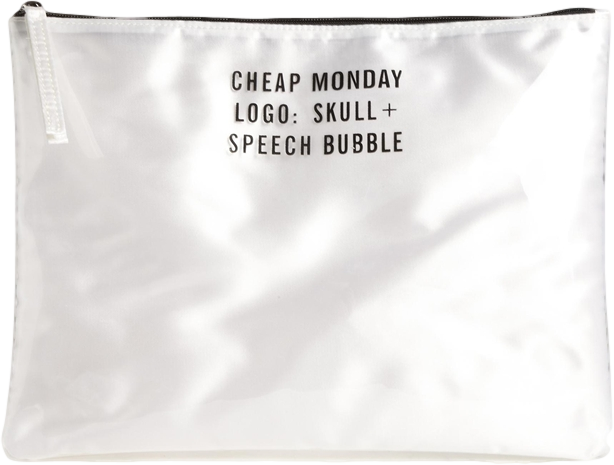 Cheap Monday Cover Kit Clutch in White