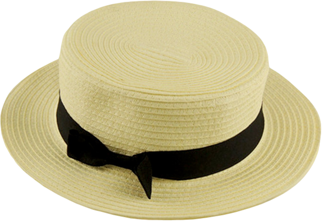 Straw Boater Hat