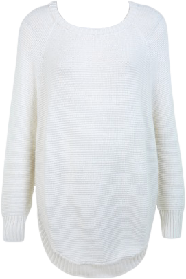 ELLIE CURVE HEM JUMPER