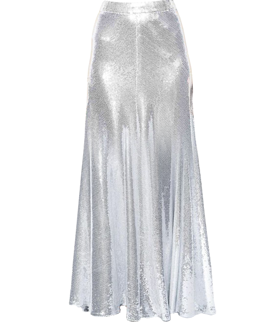Silver Sequins Skirt