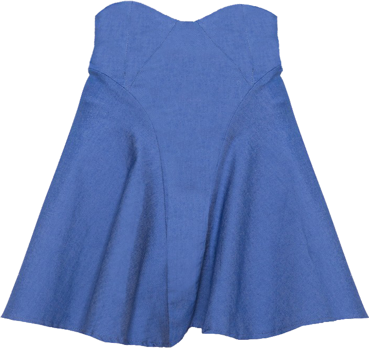Denim Flare Skirt