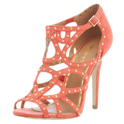 CALYPSO CORAL PIN STUD SANDAL