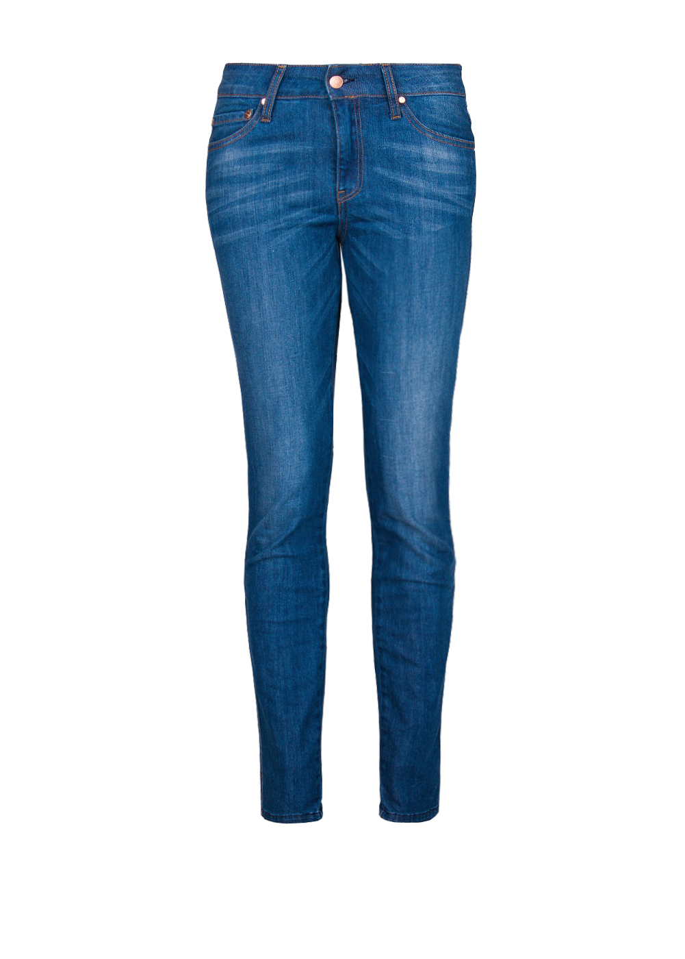 Slim-fit dark wash jeans
