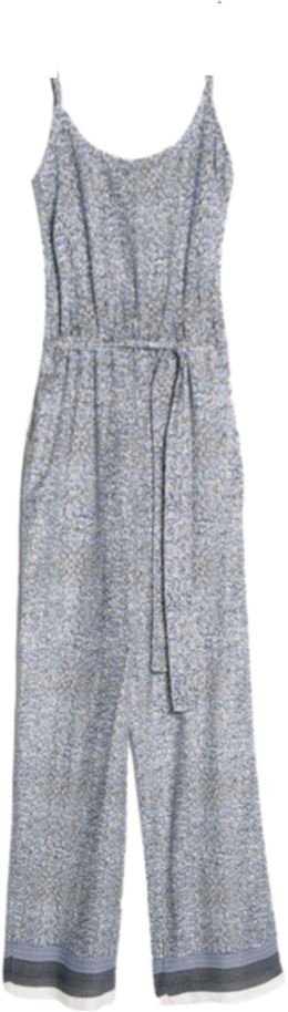 Printed long jumpsuit