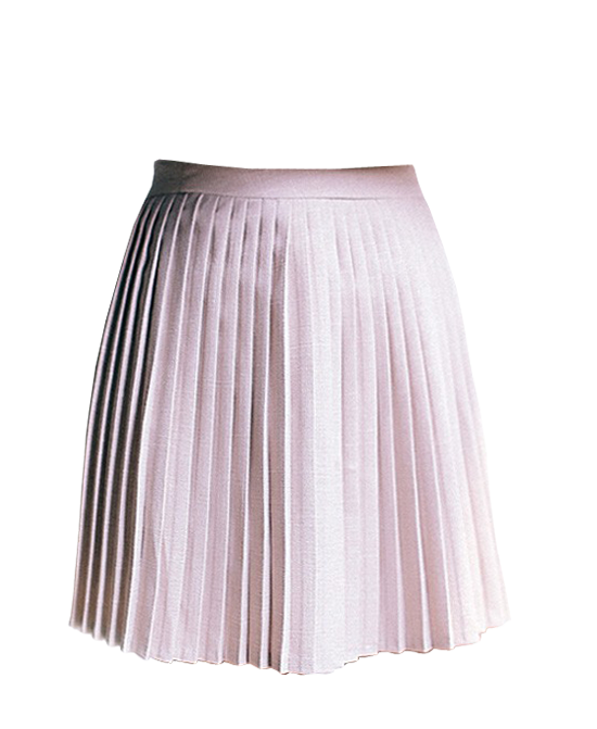 High Waist Skirt With Pleating