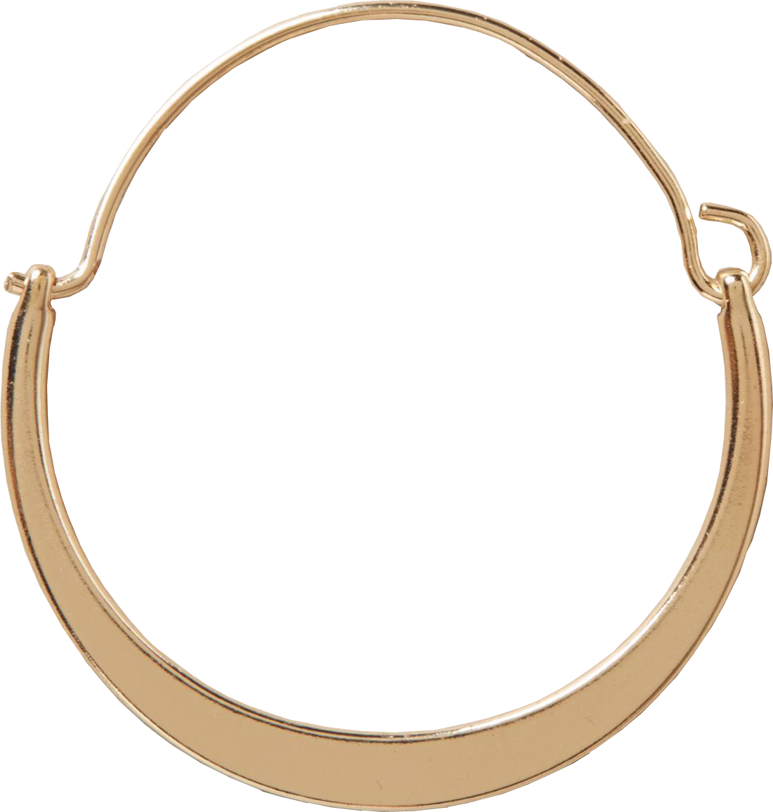 Crescent Moon Hoops