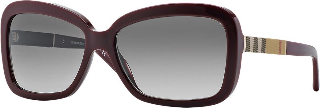 Burberry London Rectangle Sunglasses, Wine