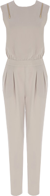 ZIP SHOULDER JUMPSUIT