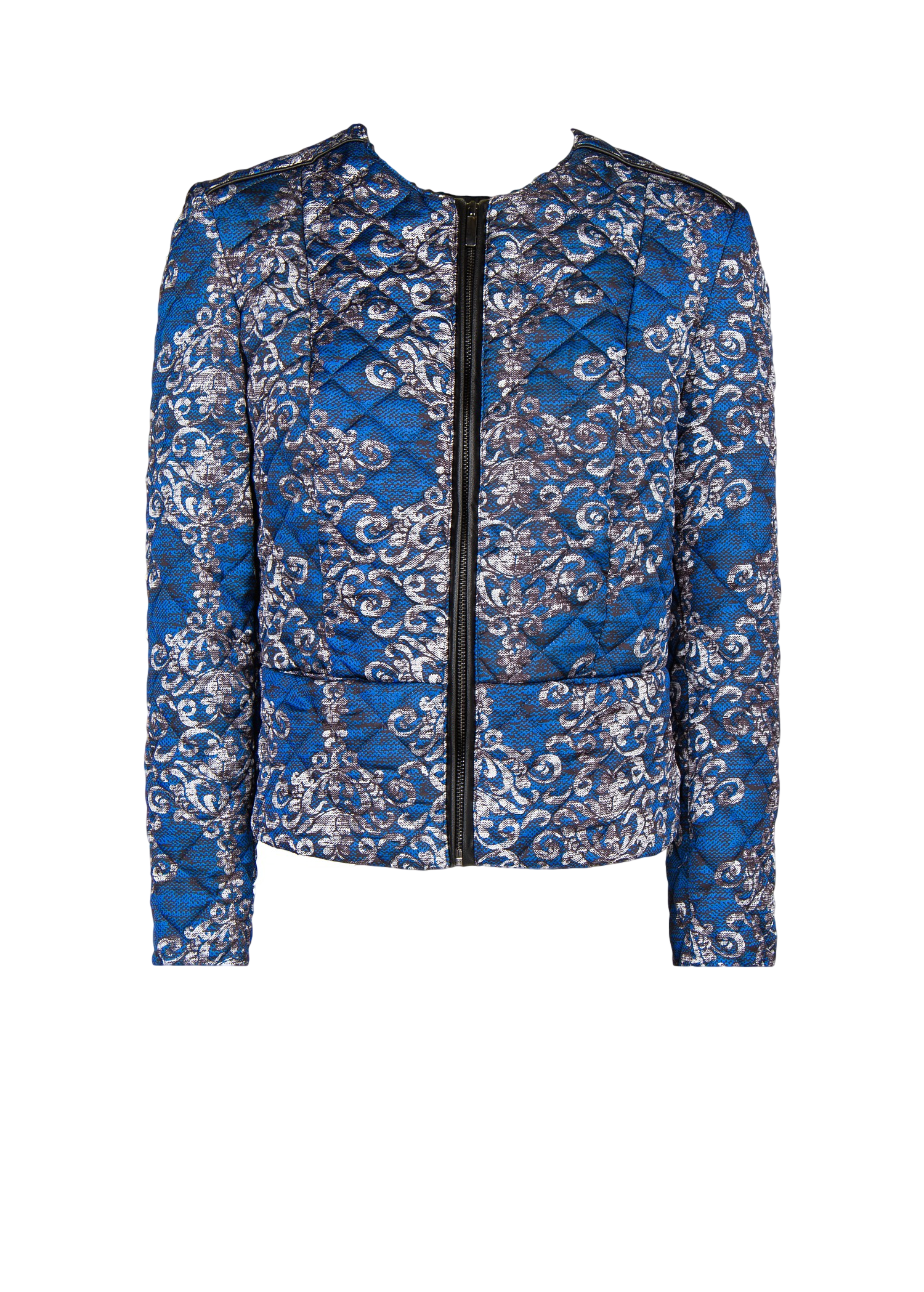 Quilted printed jacket