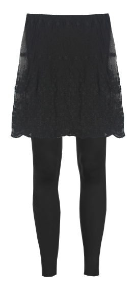 Leggings With Lace Skirt