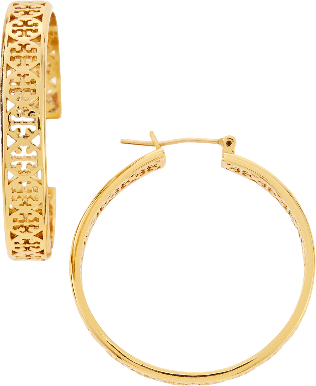 Kinsley Logo Hoop Earrings