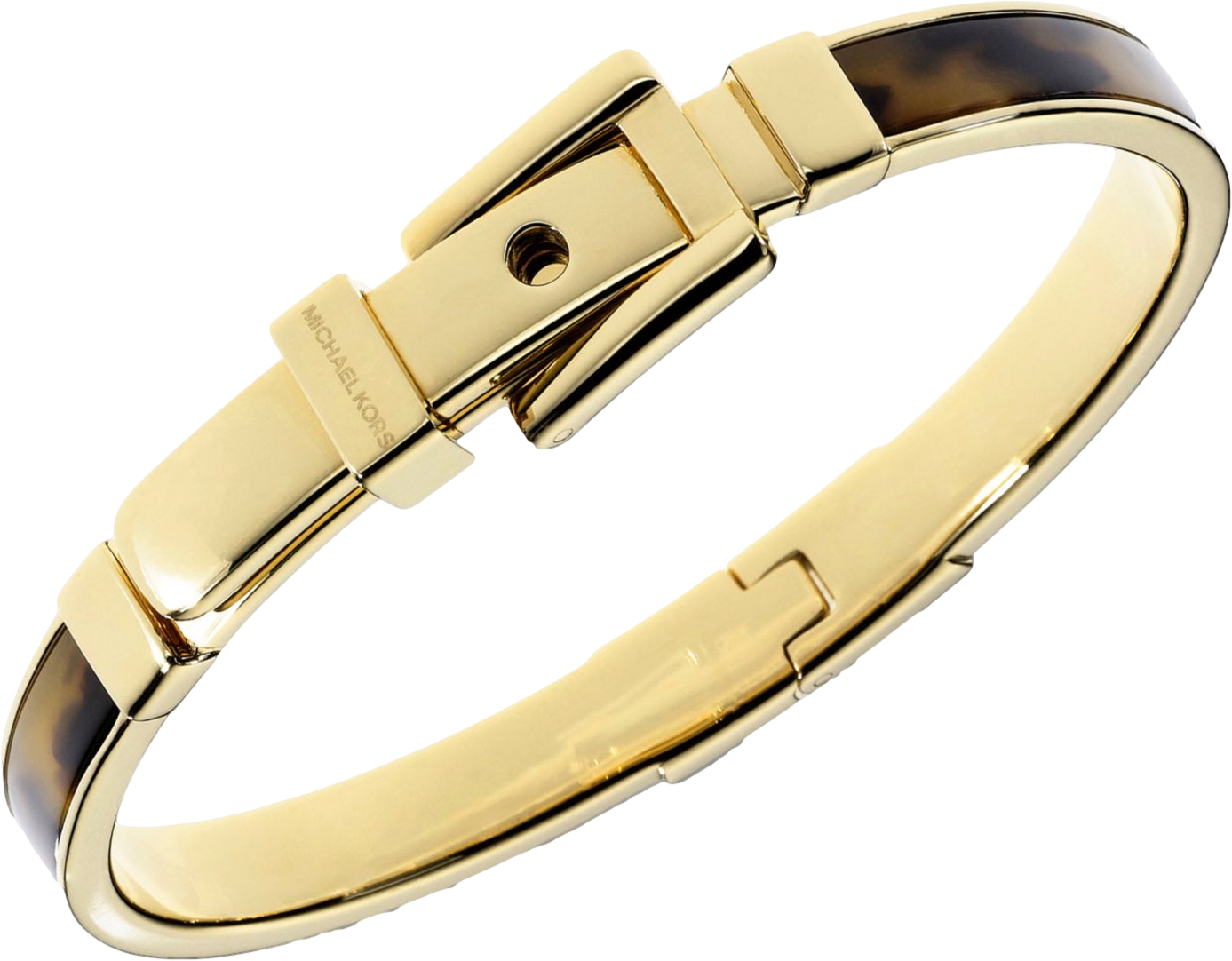 michael kors gold buckle bangle