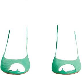 Suede slingbacks